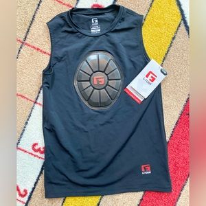 G-Form youth Pro Sternum Shirt. Size Large.  Black.  Protection shirt.